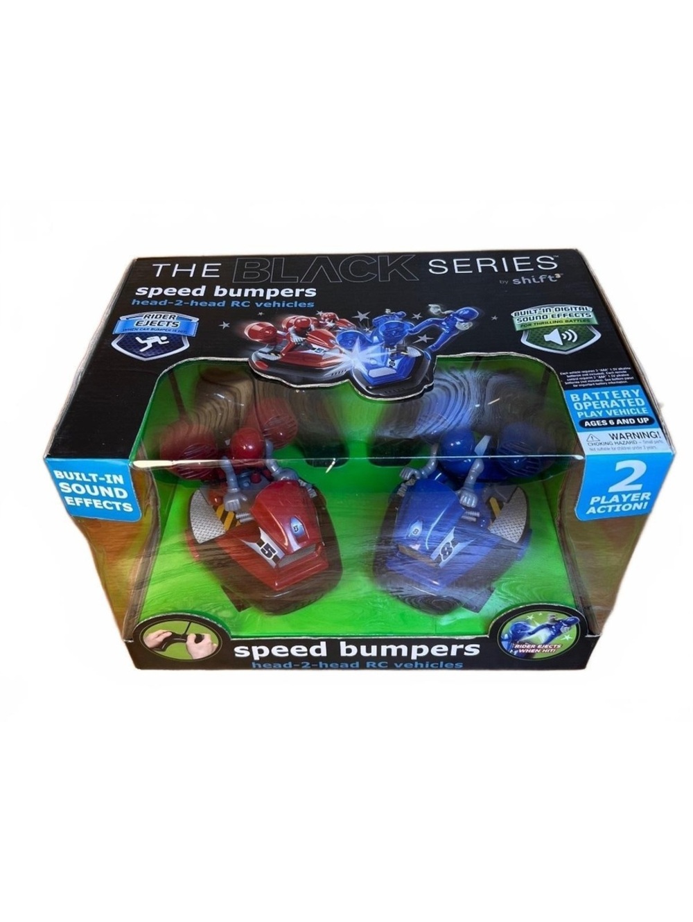 The Black Series Speed Bumpers Head-2-Head RC Vehicles - 2 Player Action